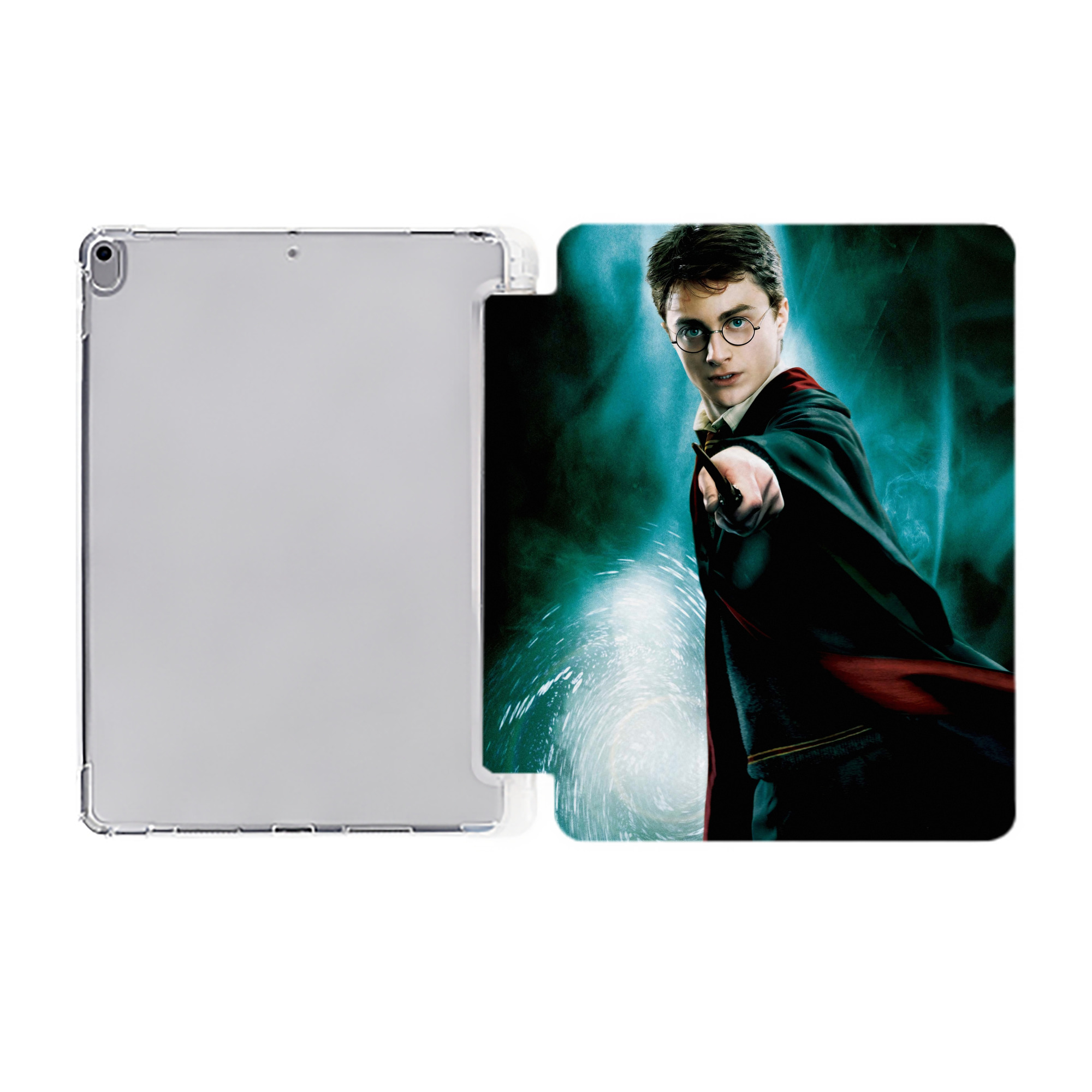 （画像用） Harry Potter ハリー・ポッターシリーズ IPad ケース ペン収納付き 三つ折りスタンド PUレザー×シリコン 対応機種9.5/10.5/10.9インチ